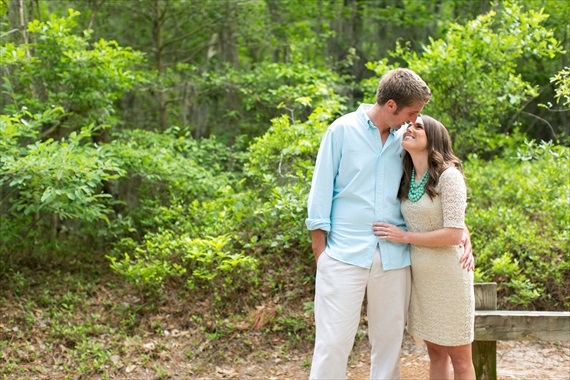 Dhalia Edwards Makeup - jen+ashley photography - First Landing State Park Engagement - couple kiss along in virginia beach