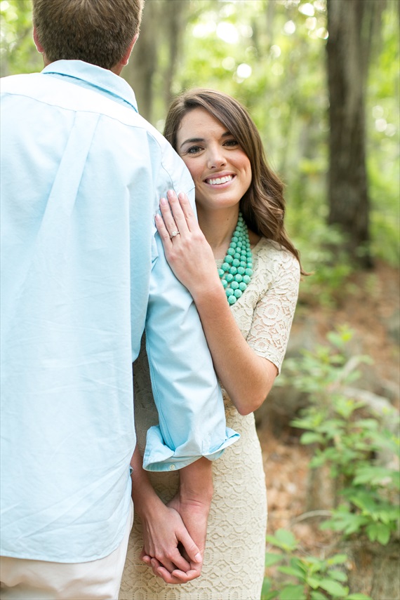 Dhalia Edwards - jen+ashley photography - First Landing State Park Engagement - she smiles with engagement ring