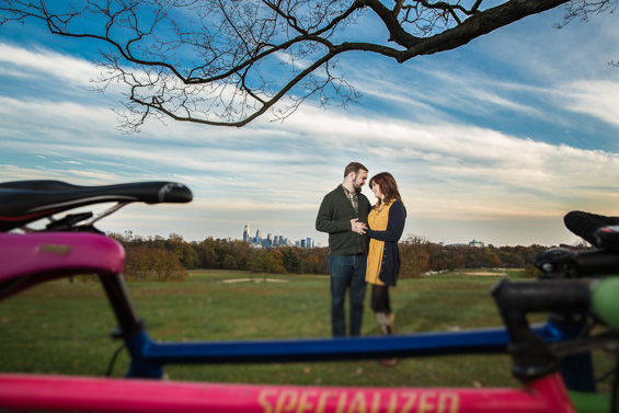 Caity and Dave's engagement session in Philadelphia
