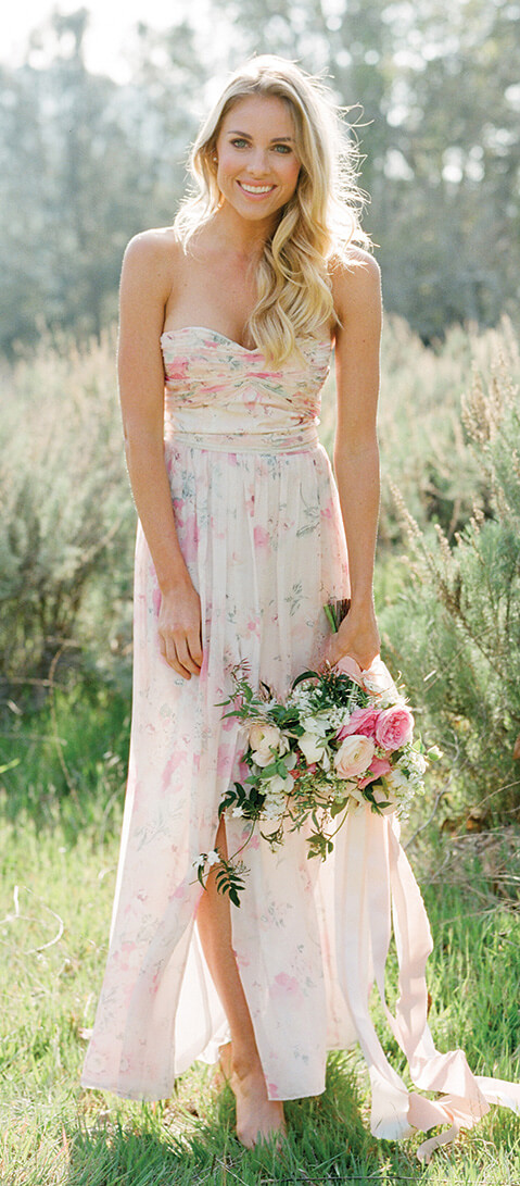 Charlie | Floral Print Bridesmaid Dress