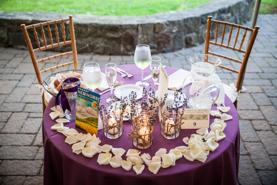 Daniel Fugaciu Photography - purple wedding head table