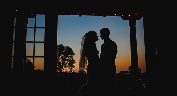 Butler Photography LLC - bride and groom sunset