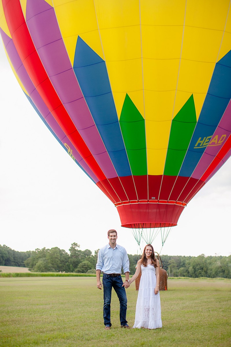 Hot Air Balloon Engagement Session | Photo: Eric Boneske