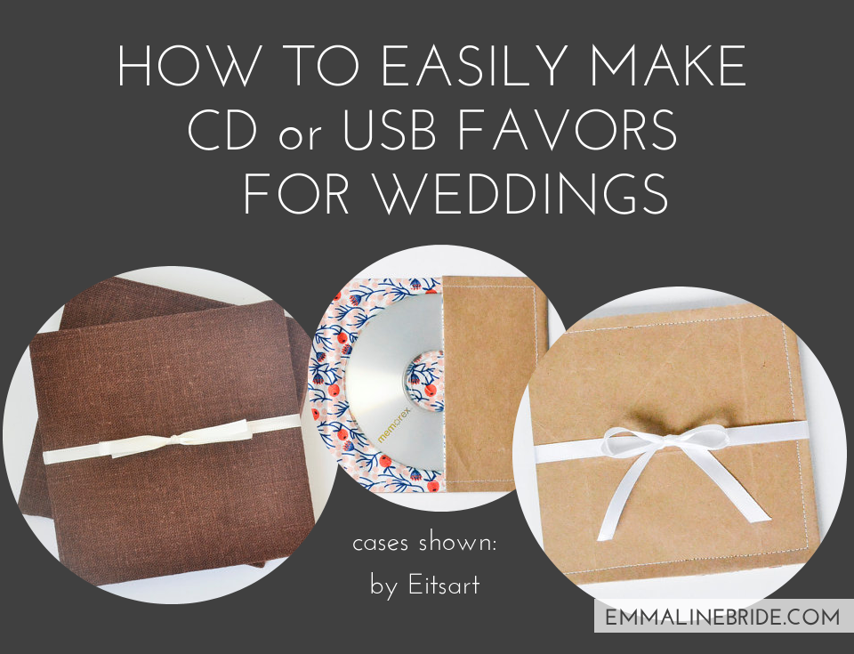 How to Make CD Wedding Favors or USB Wedding Favors