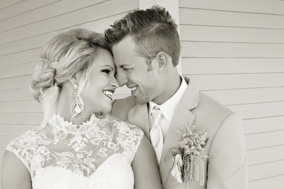 KimAnne Photography - iowa backyard wedding - bride-and-groom-smile