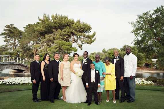 Imagine Studios - bride and groom family photo