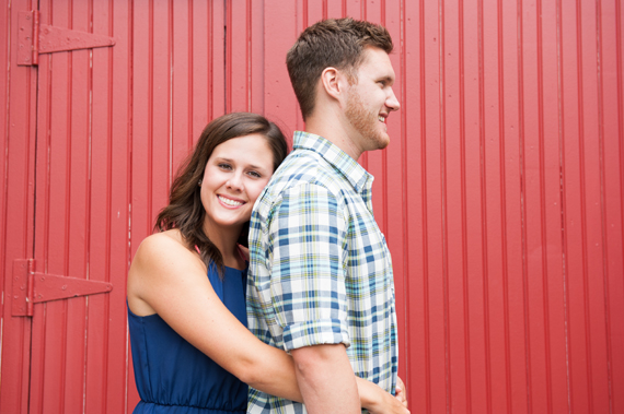 Scott Smith Photography manor house engagement session - couple at red barn