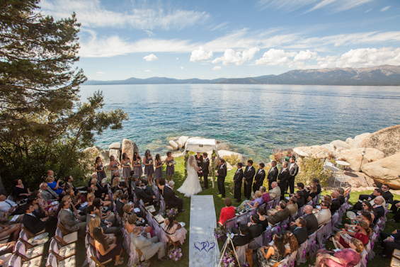 Johnstone Studios - lake tahoe wedding - ceremony overlooking lake tahoe 