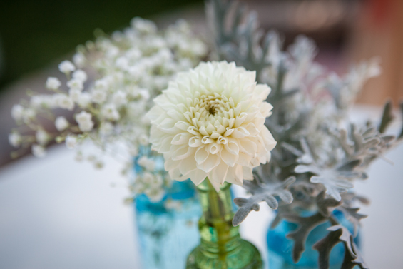 Johnstone Studios - fairytale nevada wedding, wedding flowers in jars