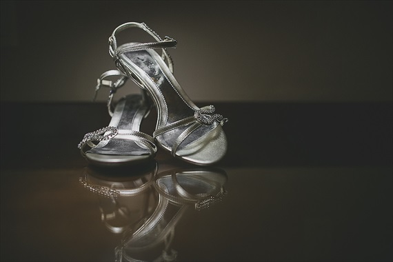 Matthew Steed Wilson Photography - bride's wedding shoes - scrabble themed wedding