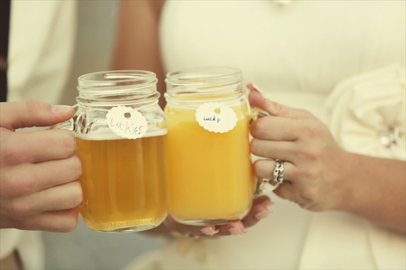 Drozian Photoworks - mason jar wedding mugs