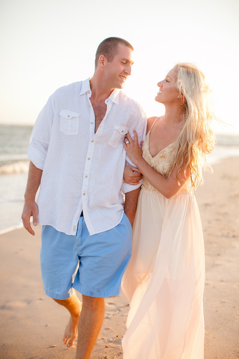 Topsail Island couple's engagement session