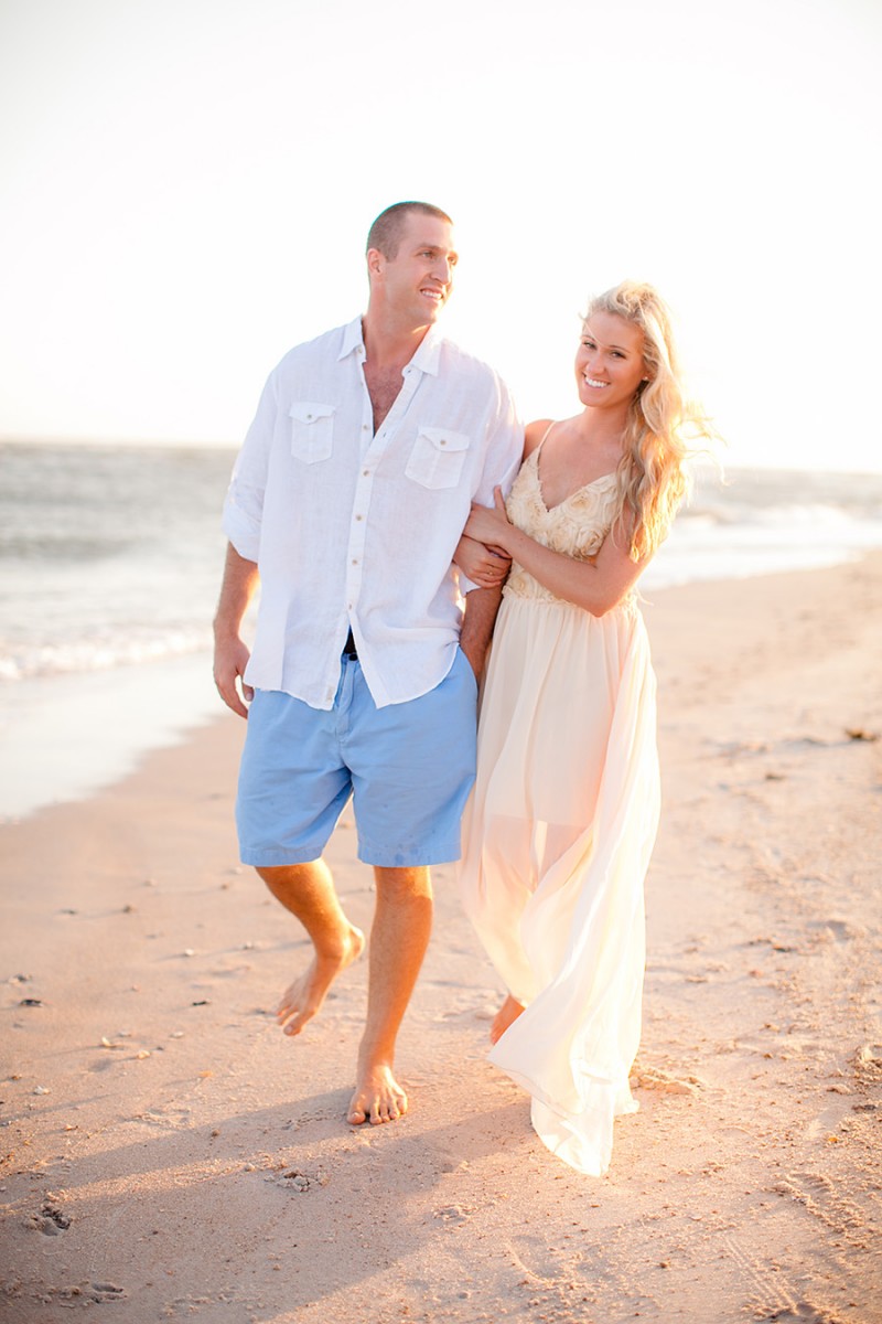 Topsail Island couple's engagement session