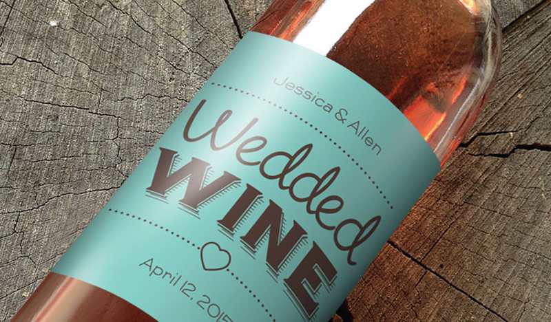 wine labels wedding