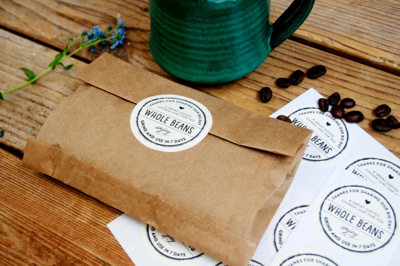 Whole Beans Wedding Coffee BagsCheers Whole Bean Coffee Favor Bags | How to Make Coffee Favors