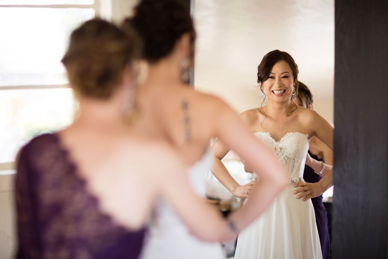 Winery Style Wedding Shoot - The Bride Getting Dressed (photo: olivia smartt) https://emmalinebride.com/themes/winery-style-wedding/