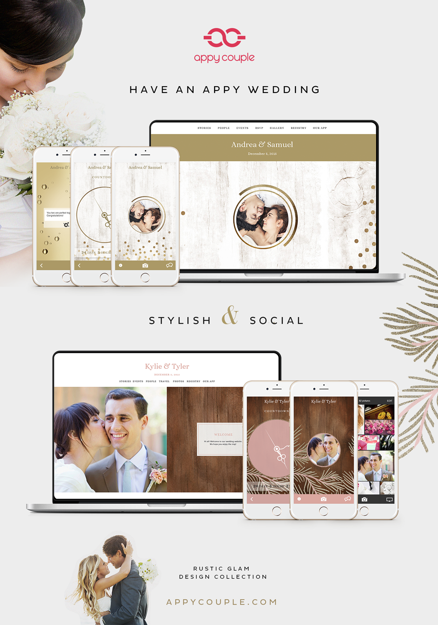 appy couple - wedding website app