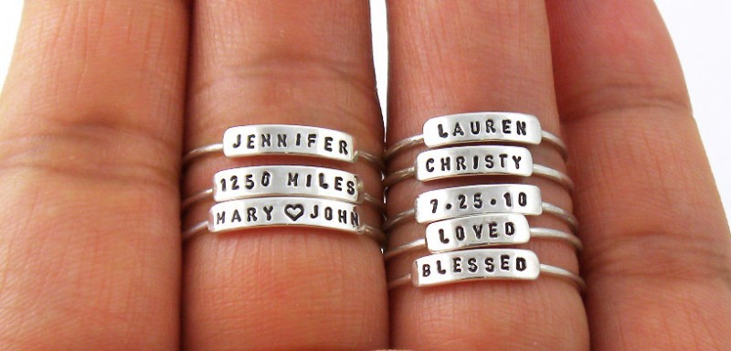 Tiny Personalized Rings | by Silvermore