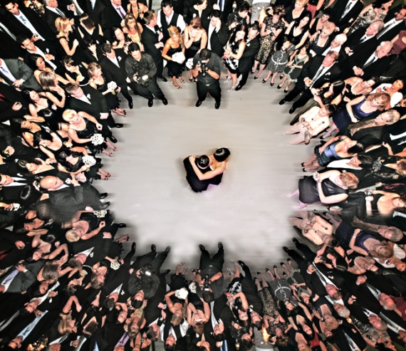 First Dance Mistakes to Avoid - cool aerial shot by tony gajate