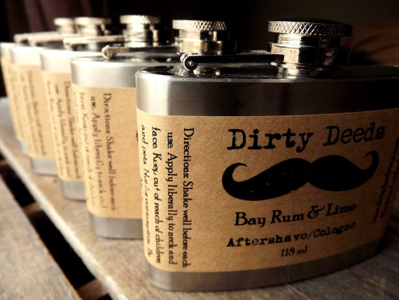 aftershave in a flask via 12 Manly, Unique Groomsmen Gift Ideas