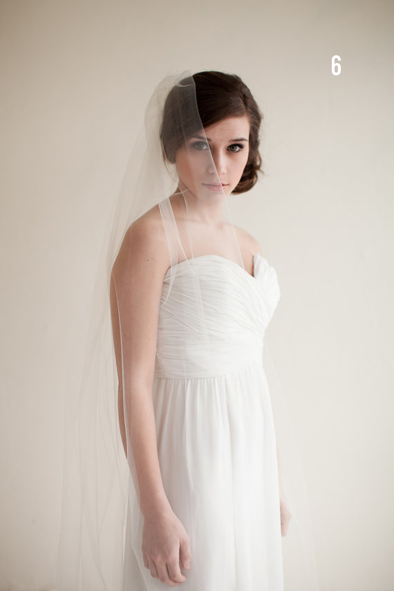Wedding Veil Styles: The Ultimate Guide (Part One) - ballet length veil by melinda rose design, photo by atlas and delia