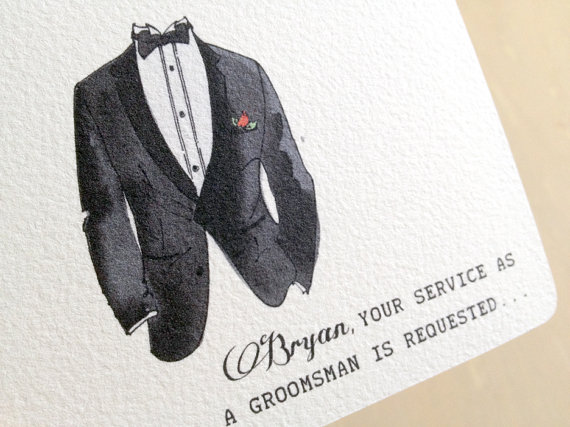 be my groomsmen card - paper goods wedding