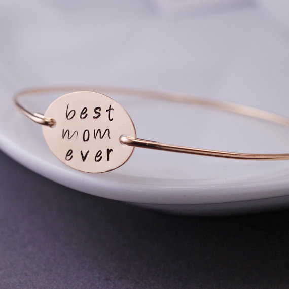 Wedding Jewelry for Mom - best mom ever bracelet (by georgie designs)