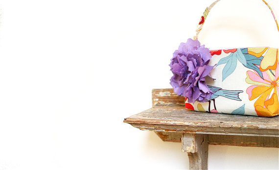 Bird Themed Wedding - Flower Girl Basket (by Eclu)