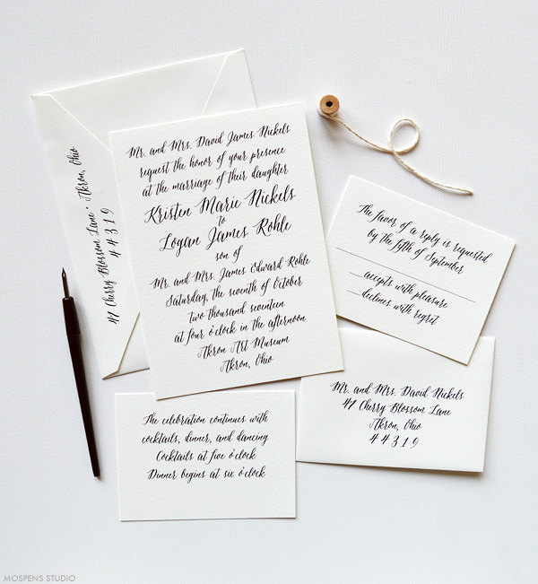 black-and-white-calligraphy-wedding-invitations
