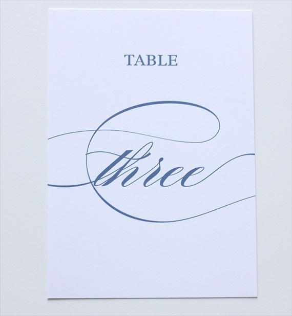 Wedding Stationery Giveaway! (table number: blush paperie)