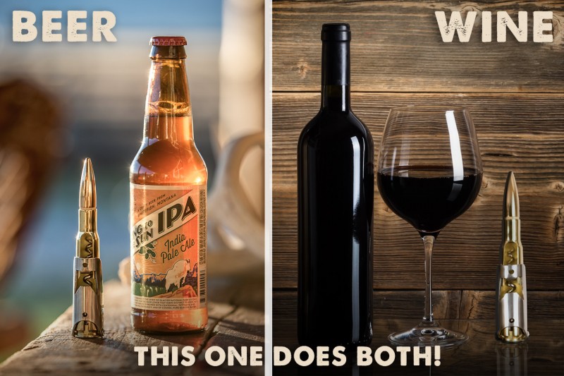 bottle opener for beer or wine