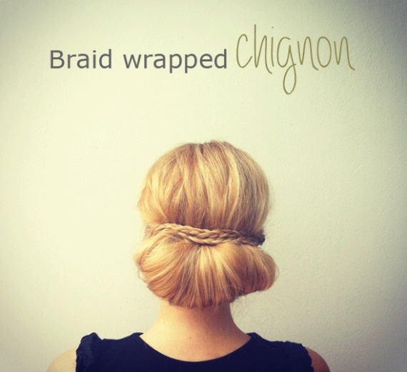 Braided Chignon - via 31 Days of Wedding Hairstyles