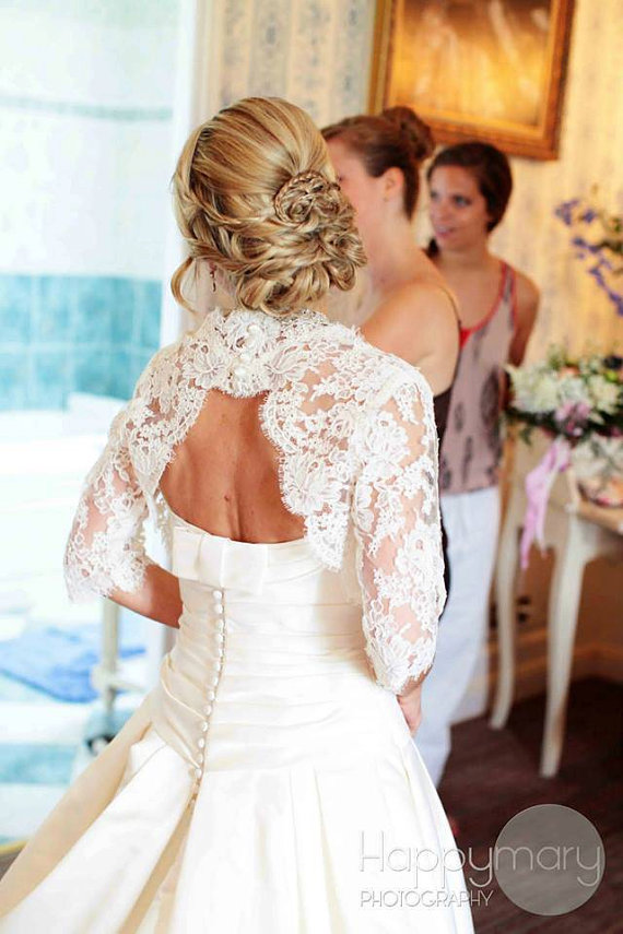 bridal cover ups lace keyhole back