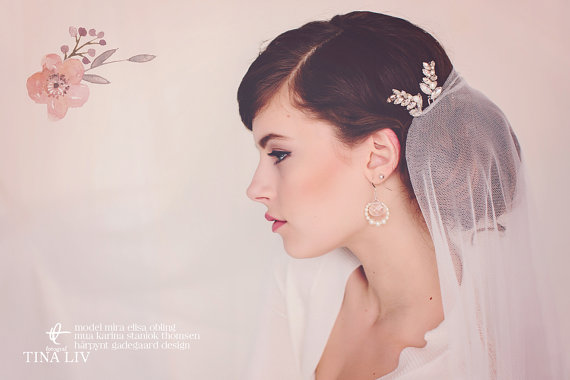 bridal hair pin photo - photo by tina liv, hair pin by gadegaarddesign