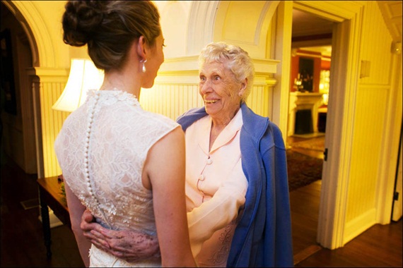 bride with her grandmother - Liriodendron Mansion Wedding
