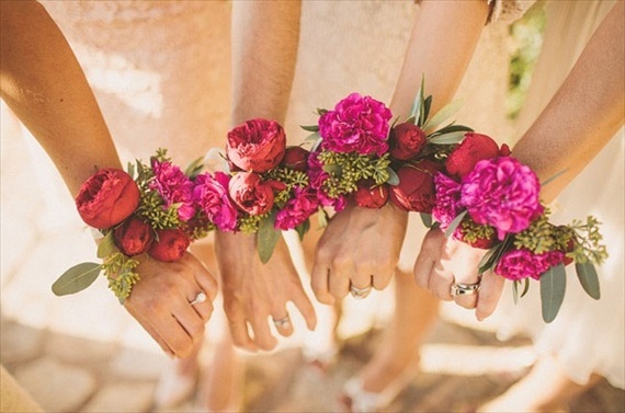 bridesmaid corsage instead of bouquet