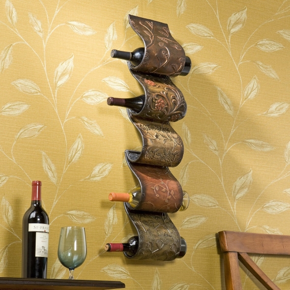 bronze wine rack via 27 Amazing Anniversary Gifts by Year https://emmalinebride.com/gifts/anniversary-gifts-by-year/