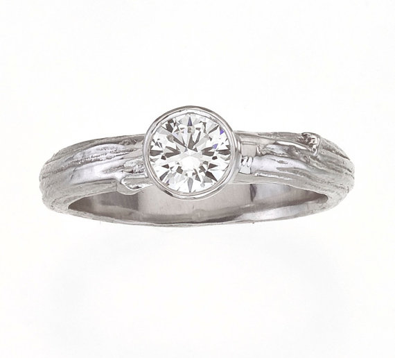 twig engagement rings (by Barbara Michelle Jacobs) via Emmaline Bride