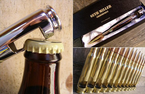 shotgun shell 50 caliber bottle openers groomsmen gifts - Top Groomsmen Gift Ideas for 2014