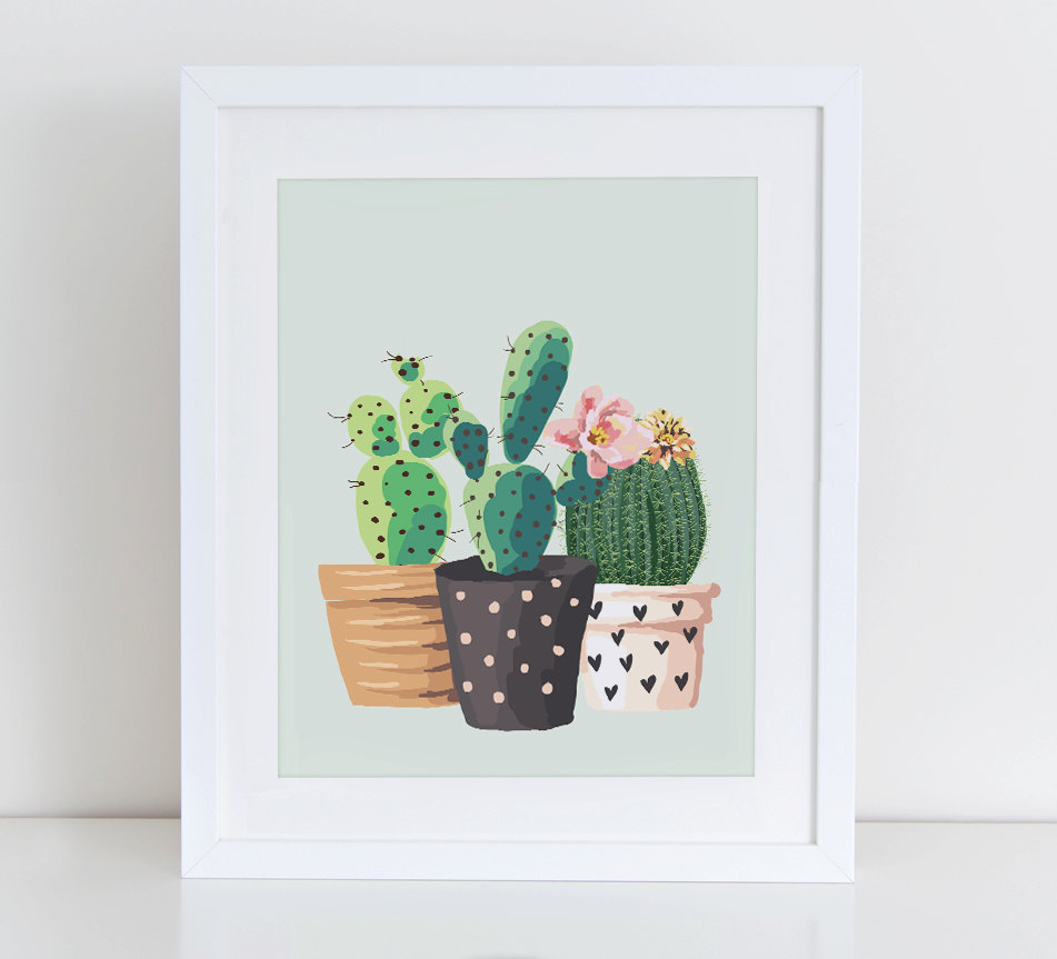 cactus art by DecorartDesign