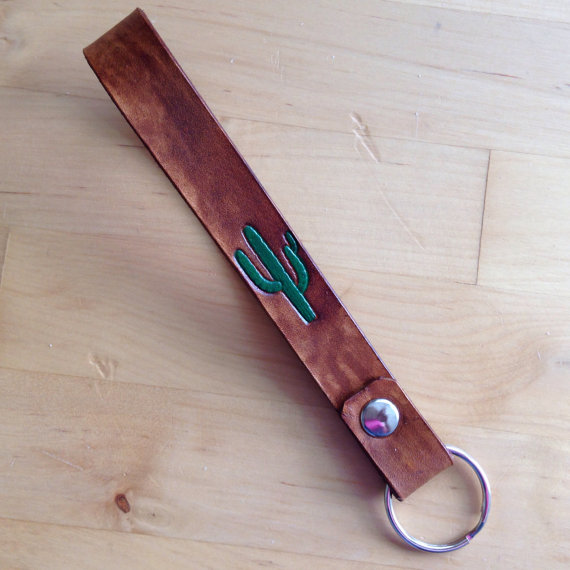 cactus key fob by love that leather