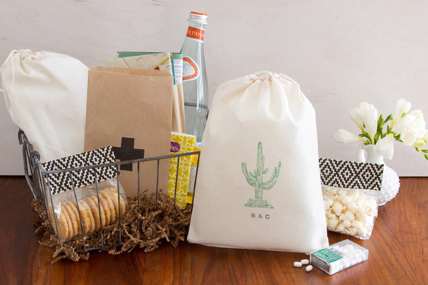 cactus wedding favor bags by becollective