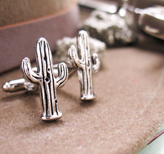 cactus weddings cufflinks by perfectcufflinks
