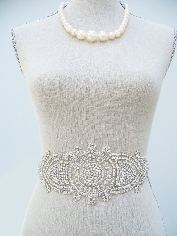 How to Choose a Bridal Sash in 3 Easy Steps (sash by SparkleSM) - cadence 1920s sash