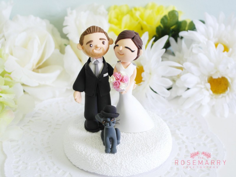 cake topper with cat