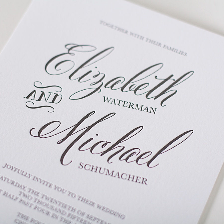 Letterpress Invitations That'll Make an Impression - Wedding