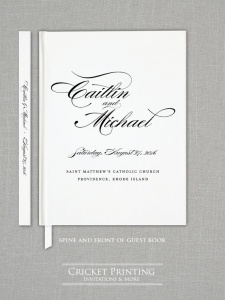 traditional wedding guest book