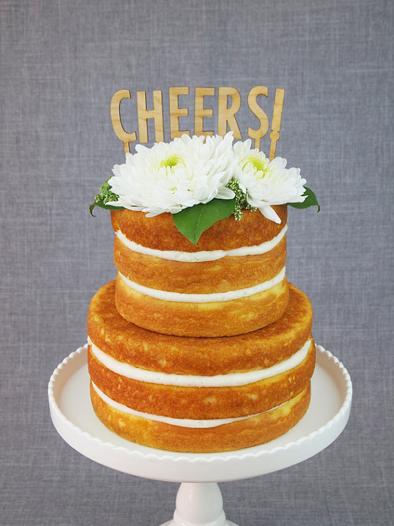 cheers | fun cake toppers in words