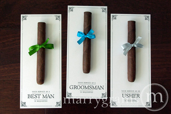 cigar groomsmen card | Funny Groomsmen Cards He'll Actually Want to 