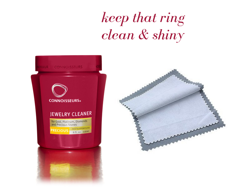 clean that ring | via https://emmalinebride.com/bridal/engagement-ring-care/